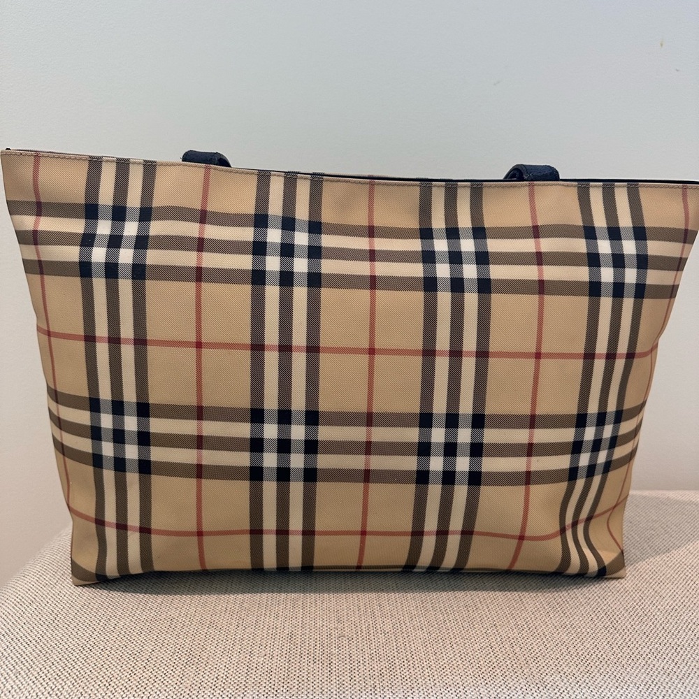 100% Authentic Burberry Nova Coated Tote Bag